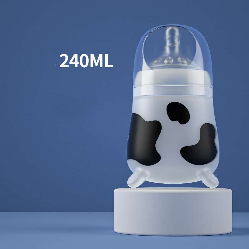 Newborn Silicone Anti-fall Anti-expansion Wide-bore Feeding Bottle