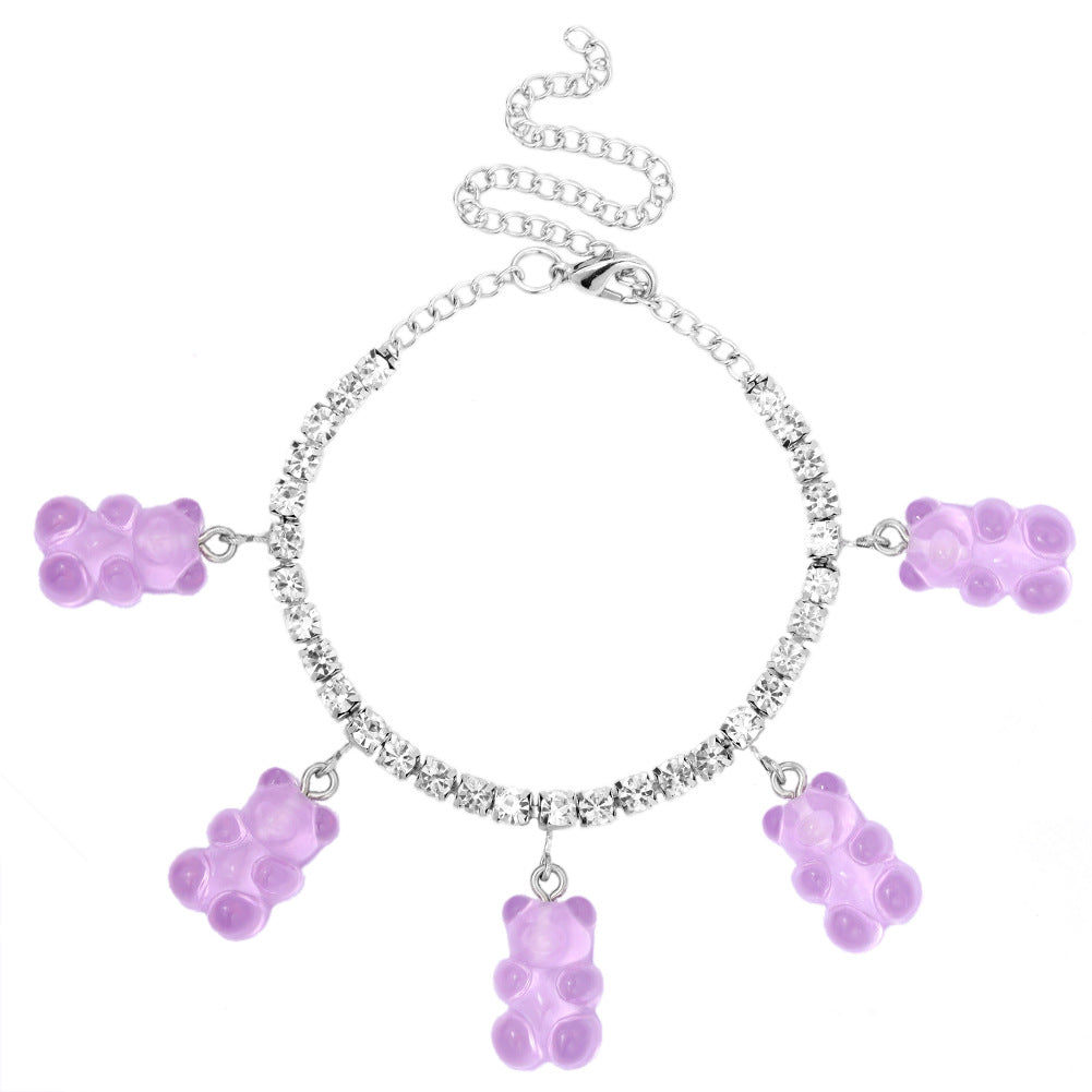 Cute Fashion Cartoon Animal Pendant Anklet