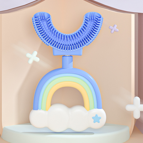 Children's Silica Gel U-shaped Toothbrush