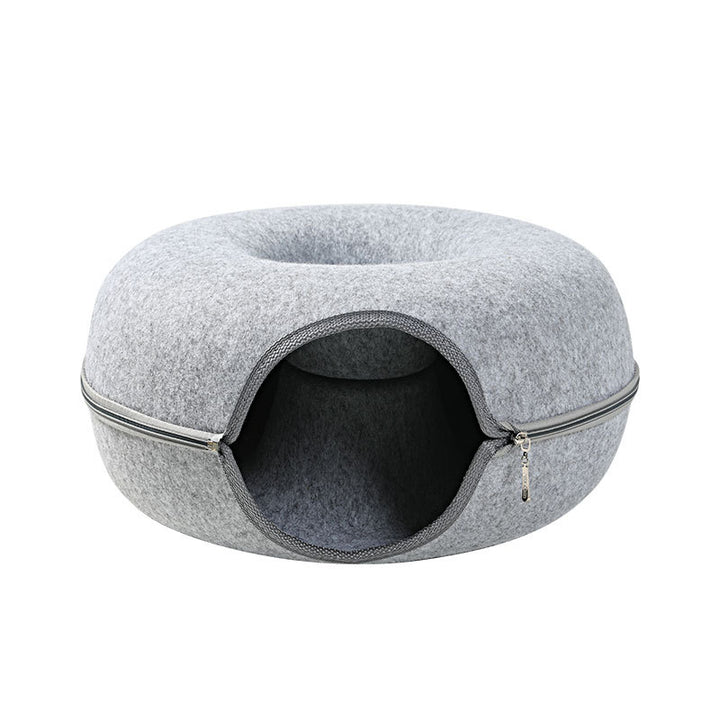 Cat Nest Round Woolen Tunnel