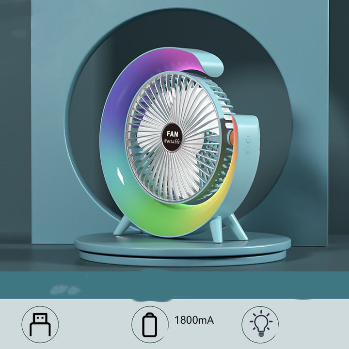 Portable USB Mini Charging Fan Handheld Silent Cooling Fan Air Cooler Desktop Fan Desktop Office Bedroom