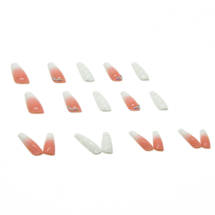 White Blooming Gradient Diamond Wear Armor