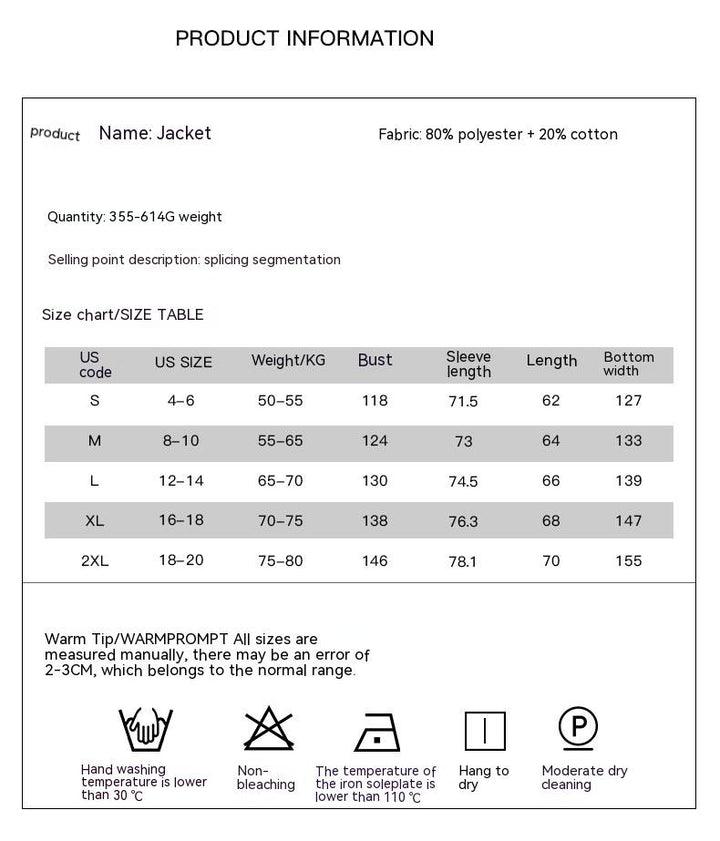 Fall Color-blocking Hooded Jacket European And American Retro Washed Drawstring Waffle Long Sleeve Coat