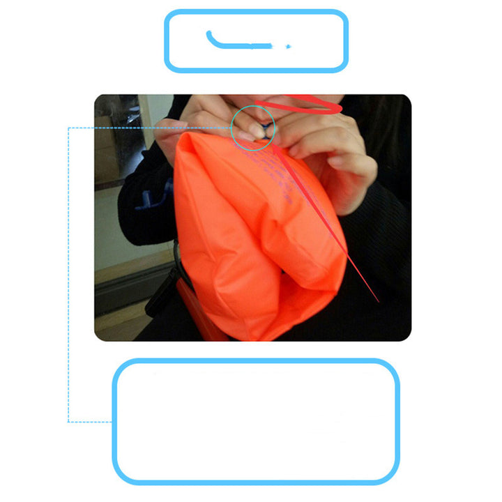 Child Inflatable Safety Arm Ring With Double Airbag