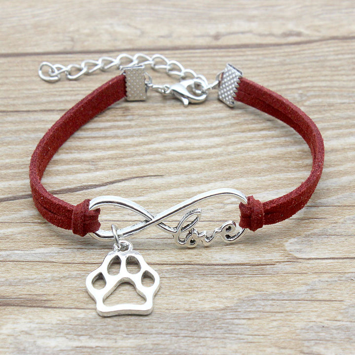 Jewelry Simple Style Hand-woven Infinite Love Pet Bracelet
