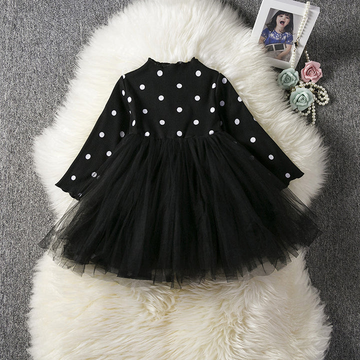 Baby Long Sleeve Tutu Lace Dress