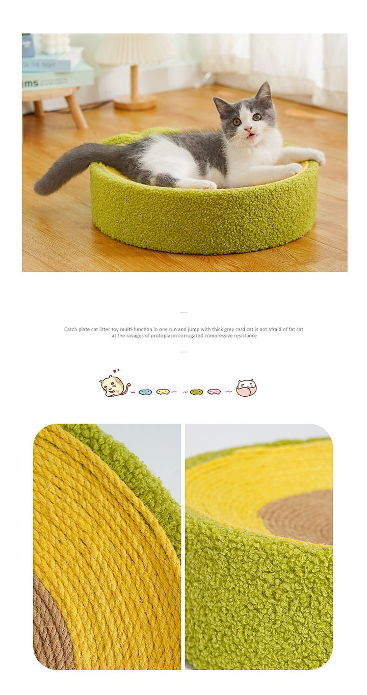 Avocado Cat Scratching Toy