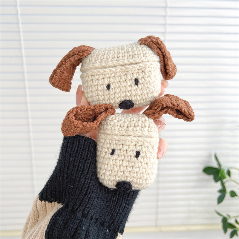 Long Ear Dog Wireless Bluetooth Headset Protective Cover Knitted