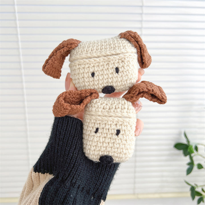 Long Ear Dog Wireless Bluetooth Headset Protective Cover Knitted