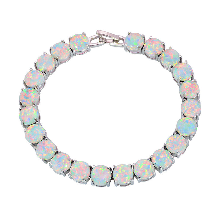 8mm Rhinestone Bracelet Fashion Round Drop Shape Bracelet