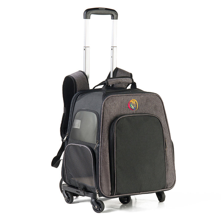 Outing Pet Backpack Portable Pet Trolley Air Box