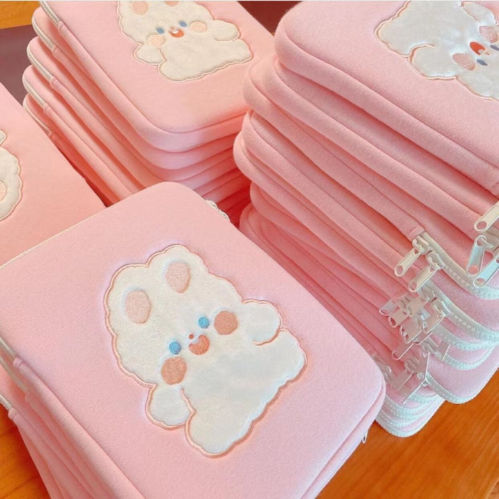 Cute Cute Rabbit Storage Bag With Embroidery Bow