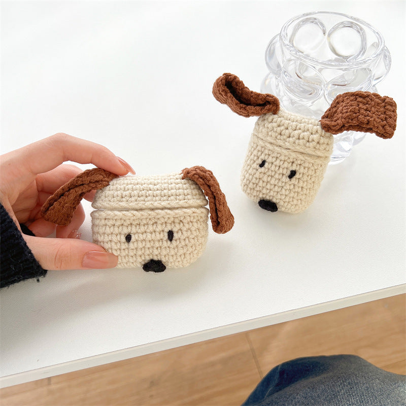 Long Ear Dog Wireless Bluetooth Headset Protective Cover Knitted