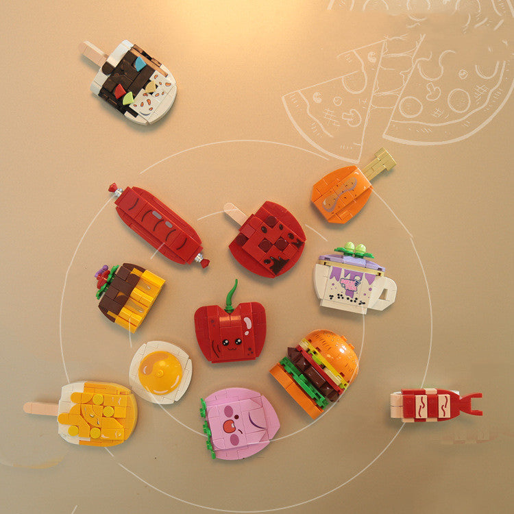 Animal Magnetic Fridge Magnet Assembled Building Block Toys For Children