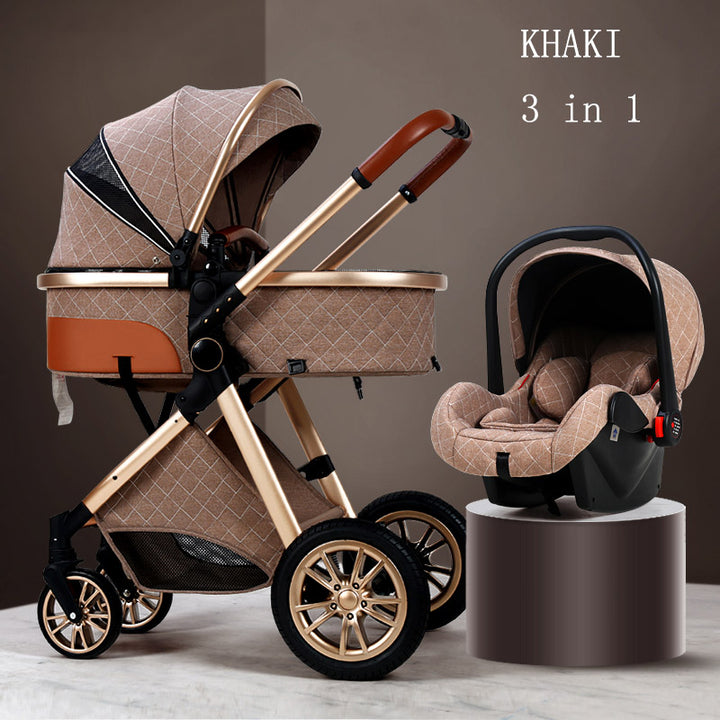 Spacious Baby Stroller Can Sit And Lie Down