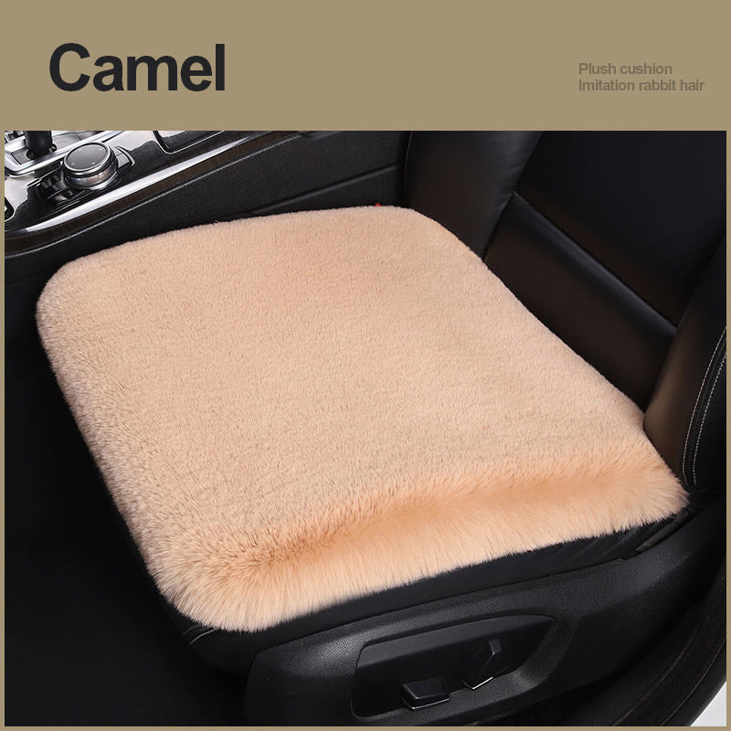 Car Seat Winter Plush Single Seat Square Cushion