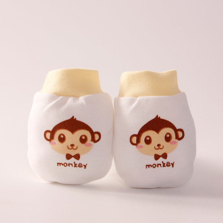 Baby Cartoon Anti-Scratch Face Gloves