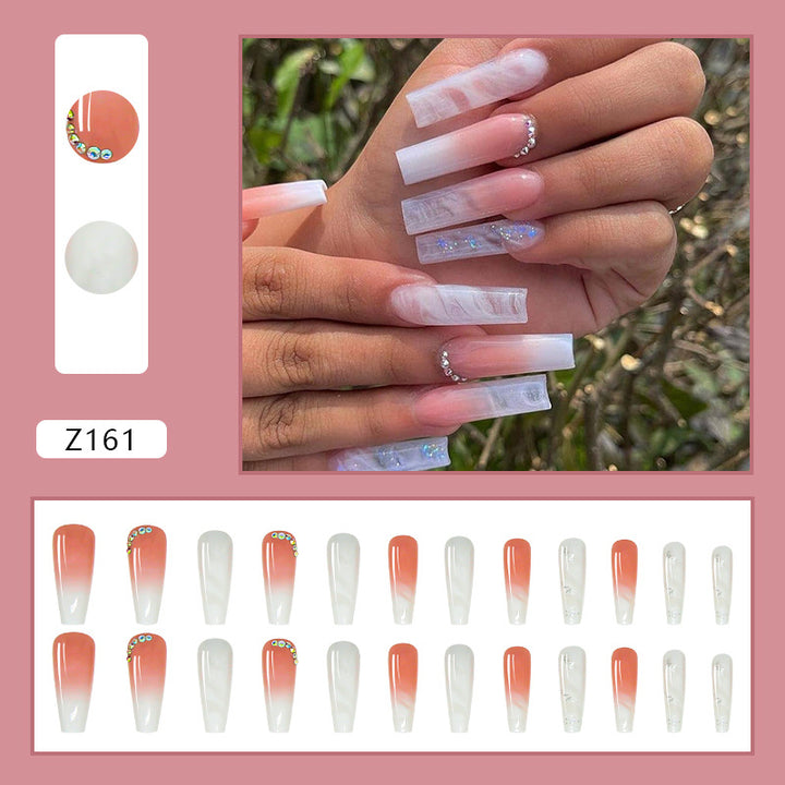 White Blooming Gradient Diamond Wear Armor