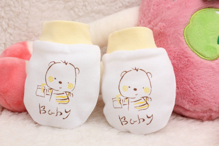 Baby Cartoon Anti-Scratch Face Gloves