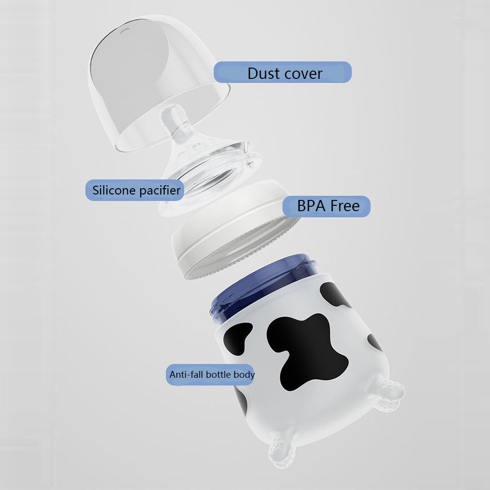 Baby Silicone Anti-fall Feeding Bottle