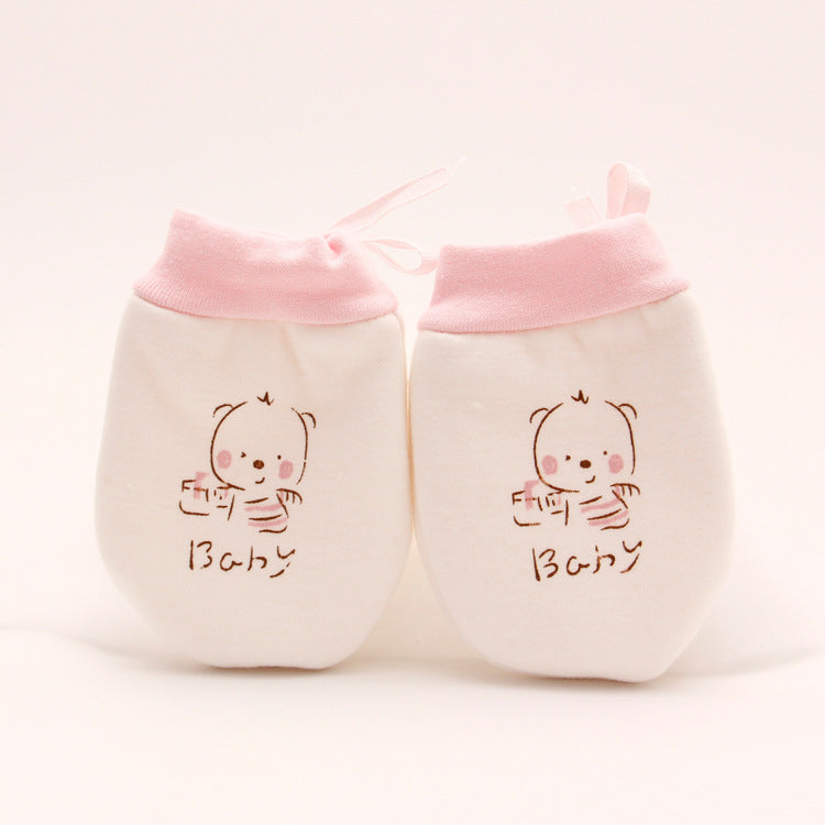 Baby Cartoon Anti-Scratch Face Gloves