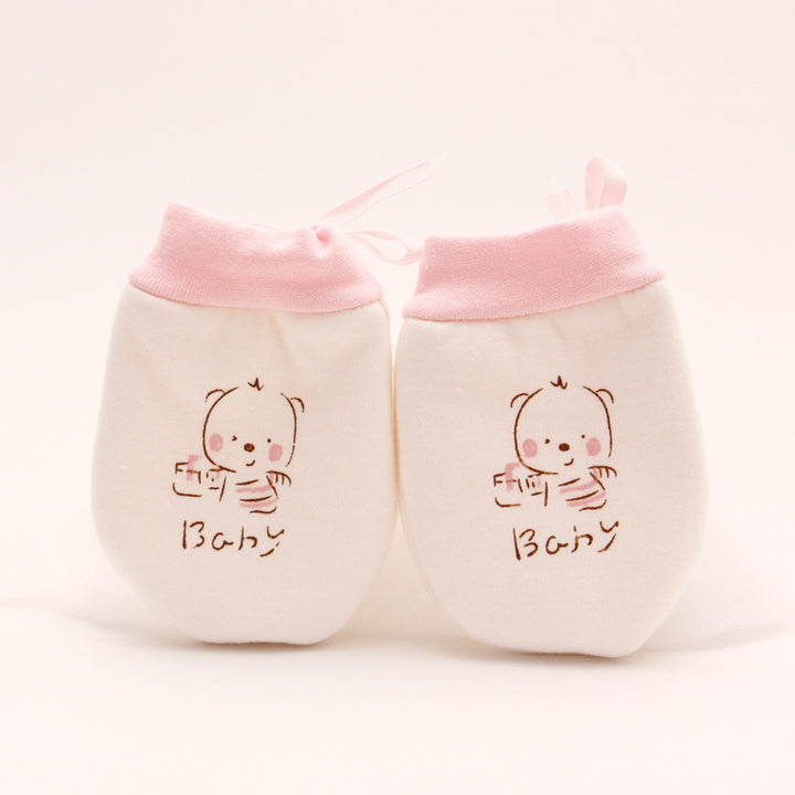 Baby Cartoon Anti-Scratch Face Gloves