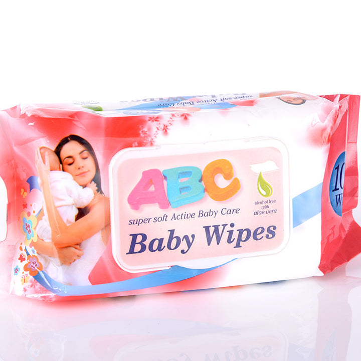 100 Pumping Baby Wipes Thickened Pearl Pattern Baby Wipes