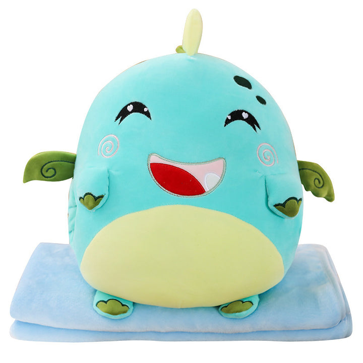 Cartoon Animal Pillow Blanket Plush Toy
