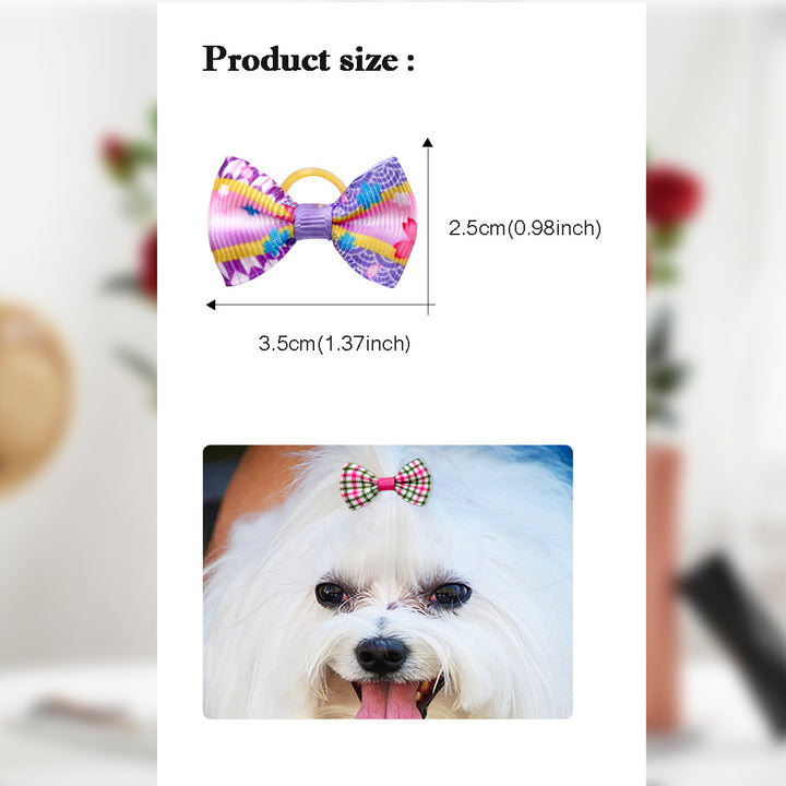 Pet Fun Colors Plaid Bows