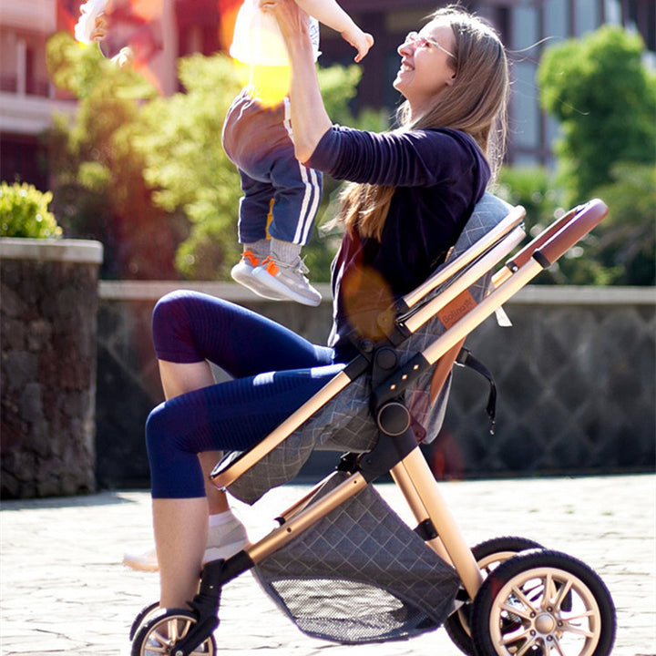 Spacious Baby Stroller Can Sit And Lie Down