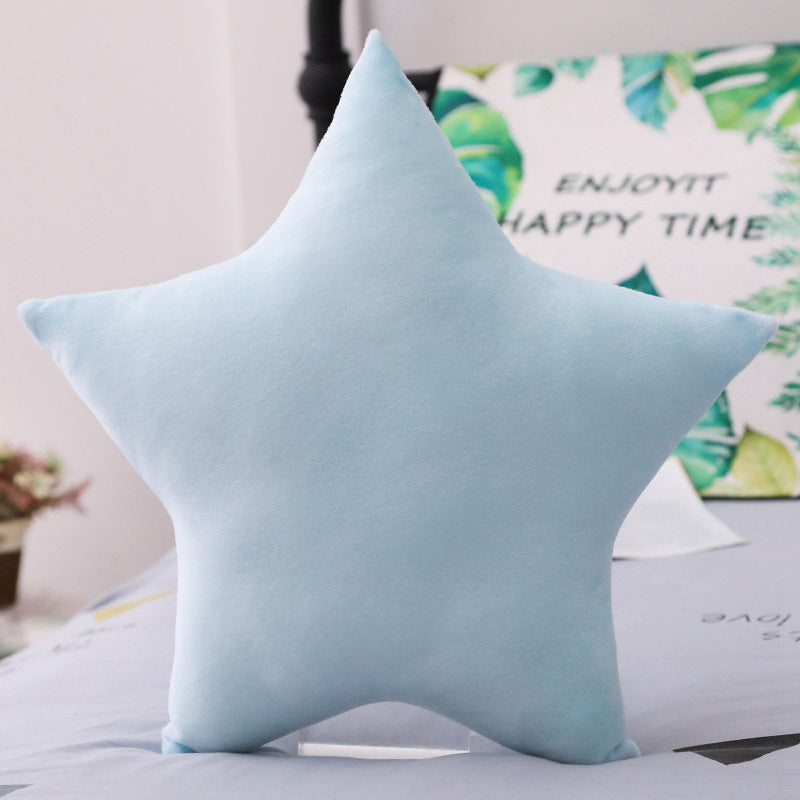 Five-pointed Star Plush Car Lumbar Pillow