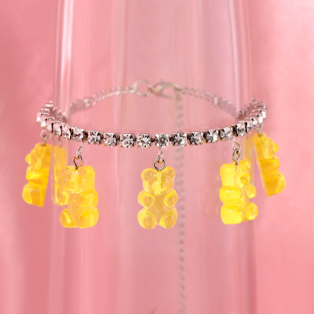 Cute Fashion Cartoon Animal Pendant Anklet