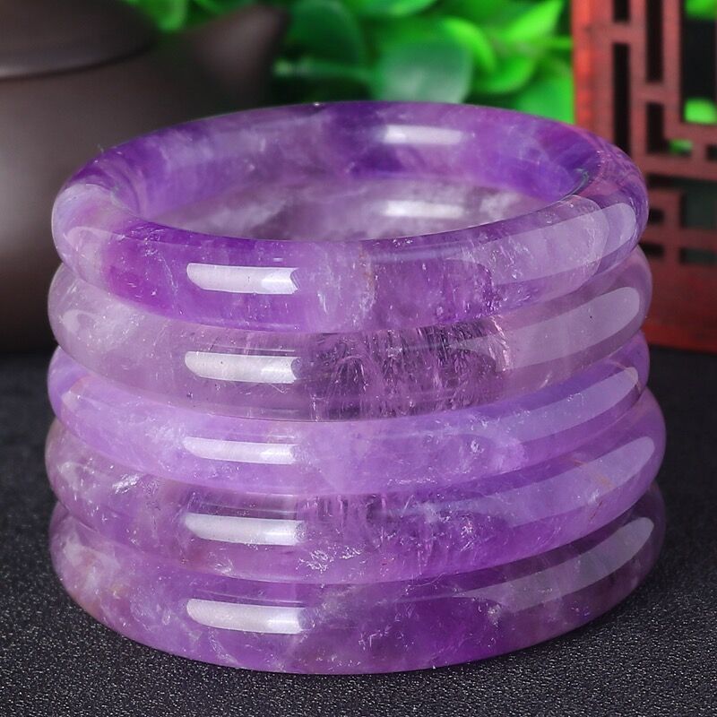 Fashion Simple And Natural Lavender Crystal Bracelet