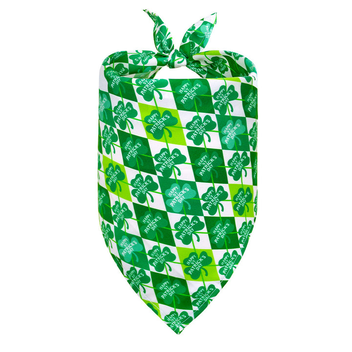 Lucky 4th Leaf Clover Dog Bandana
