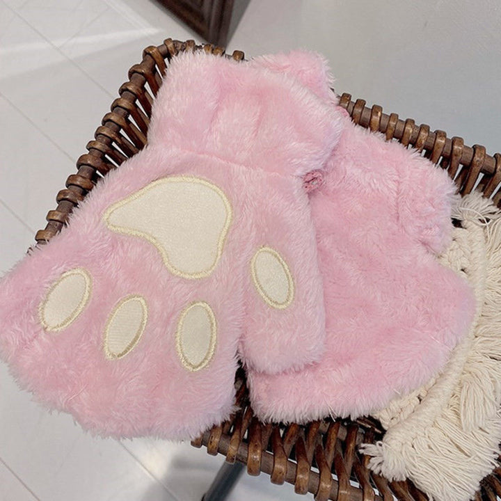 Cat's Paw Gloves Cute Girl Heart Soft Cute