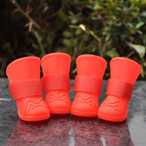 Pet waterproof shoes medium and large high-tube dog shoes