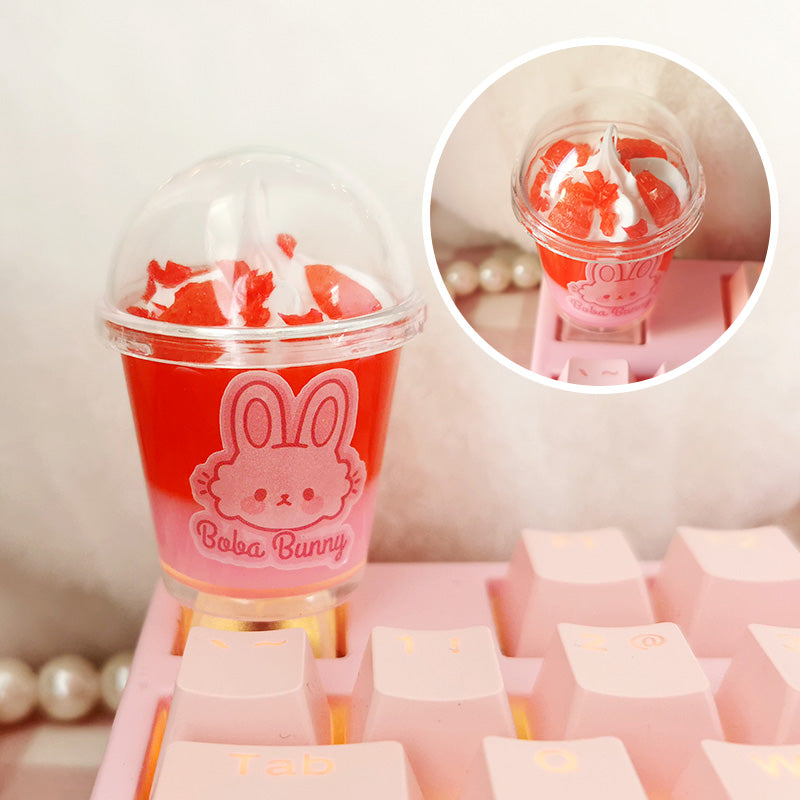 Girl's Personalized Ice Cream Cup Keycap Translucent
