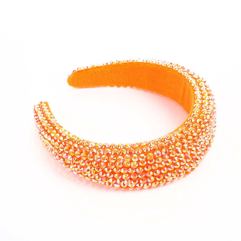 Baroque Sparkling Full RhinestoneWide-edged Headdress