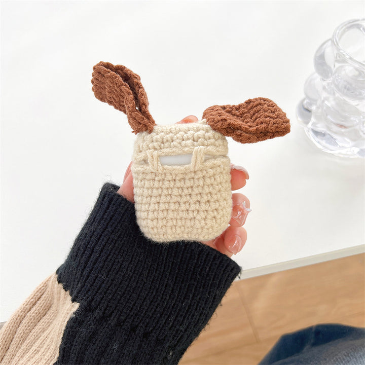 Long Ear Dog Wireless Bluetooth Headset Protective Cover Knitted