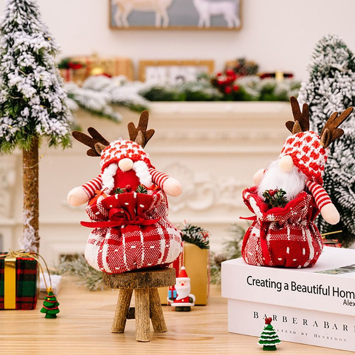 Christmas Decorations Antler Gift Bag Doll