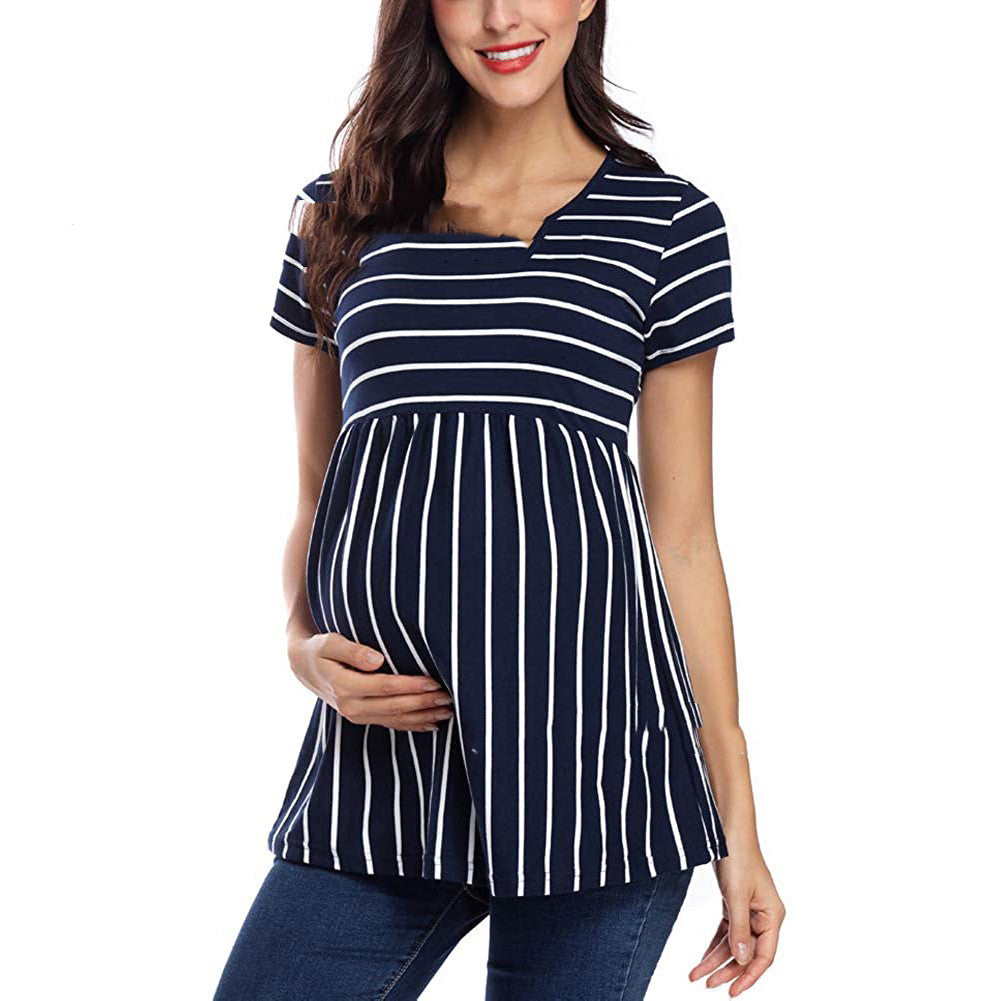 Pregnant Women Breastfeeding Polyester T-shirt