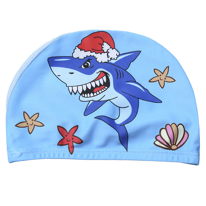 Children's Swimming Hat Printed Cartoon Comfortable Swimming Cloth Hat