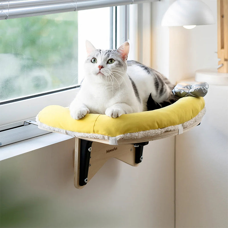 Mewoofun Durable Cat Window Perch With Soft Mat For Indoor Cats Holds Up To 25 Lbs And Provides A Stable Hammock For Your Cat