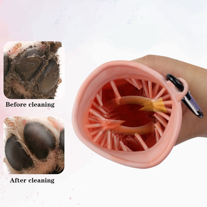 2 In 1 Dog Foot Washer Dog Paw Brush Cleaning Brush Feet Cleaner For Puppy Grooming Pet Cleaning Brush Dog Paw Cleaner Cup,Pet Foot Washer,Portable Dog Cleaning Brush