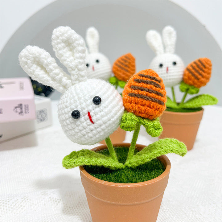 Hand-woven Sunflower Potted Home Decoration Finished Product
