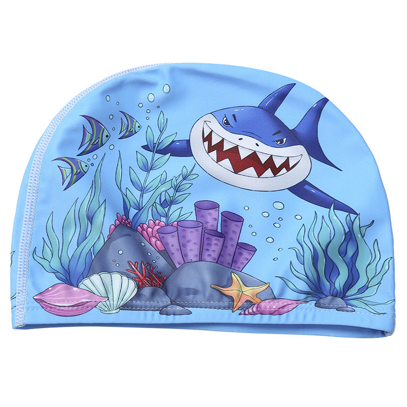 Children's Cartoon Printed Swimming Hat