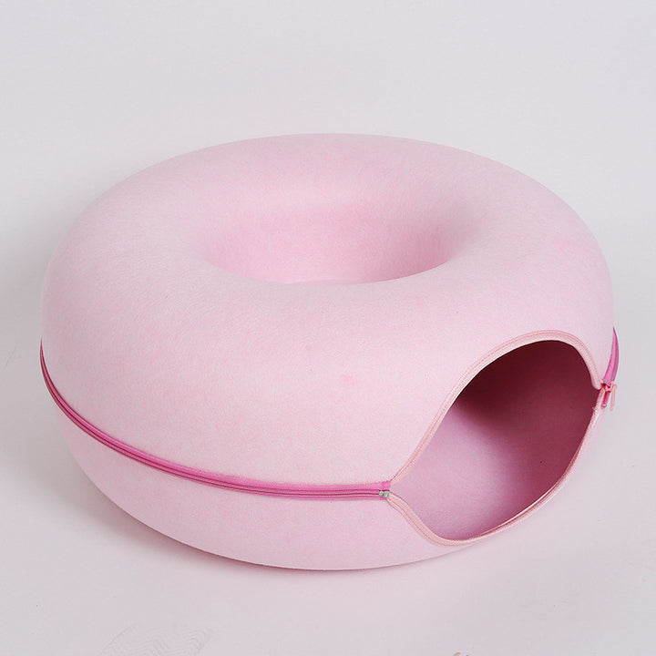 Cat Nest Round Woolen Tunnel