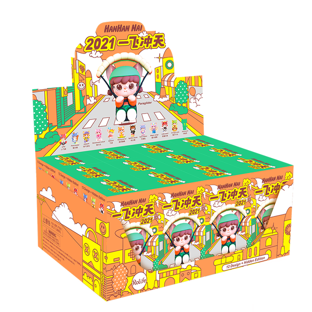 Robotime Rolife HANHAN NAI  Flying Blind Box Action Figures Doll Toys Surprise Box Lady Toys For Children Friends Free Shipping
