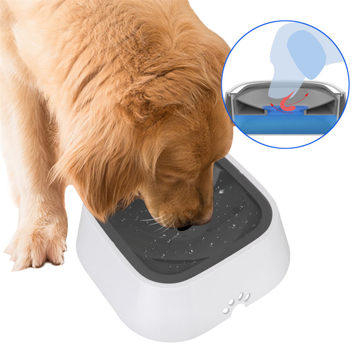 1.5L Cat & Dog Anti-Overflow Water Bowl