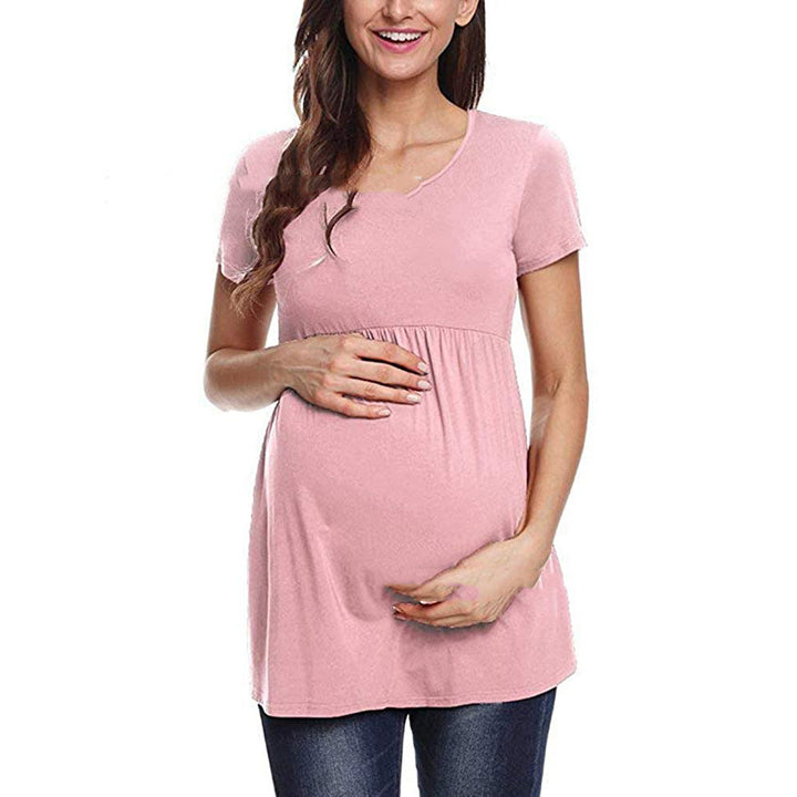 Pregnant Women Breastfeeding Polyester T-shirt